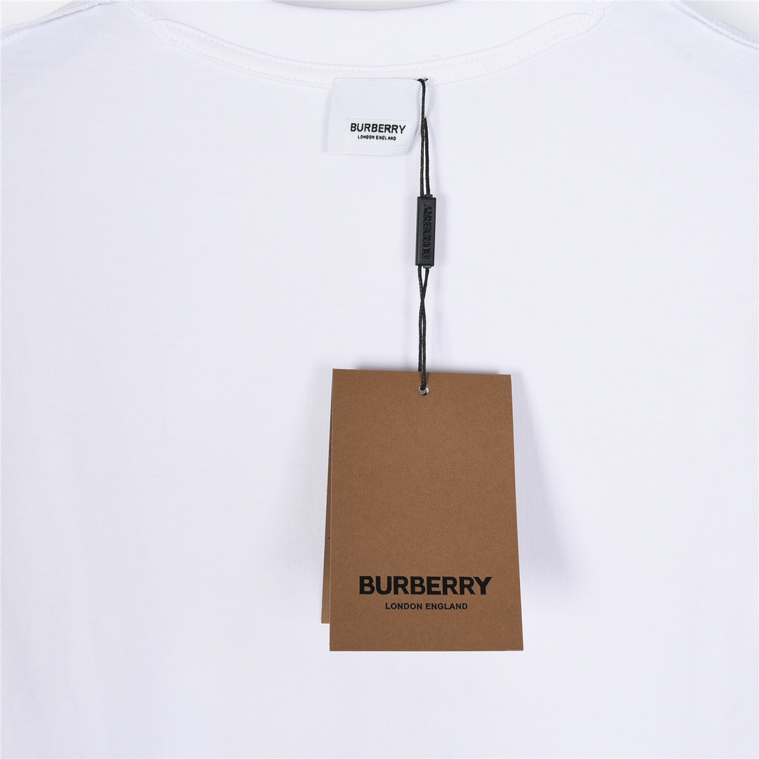 Burberry/巴宝莉 彩色骑士战马logo立体刺绣短袖T恤