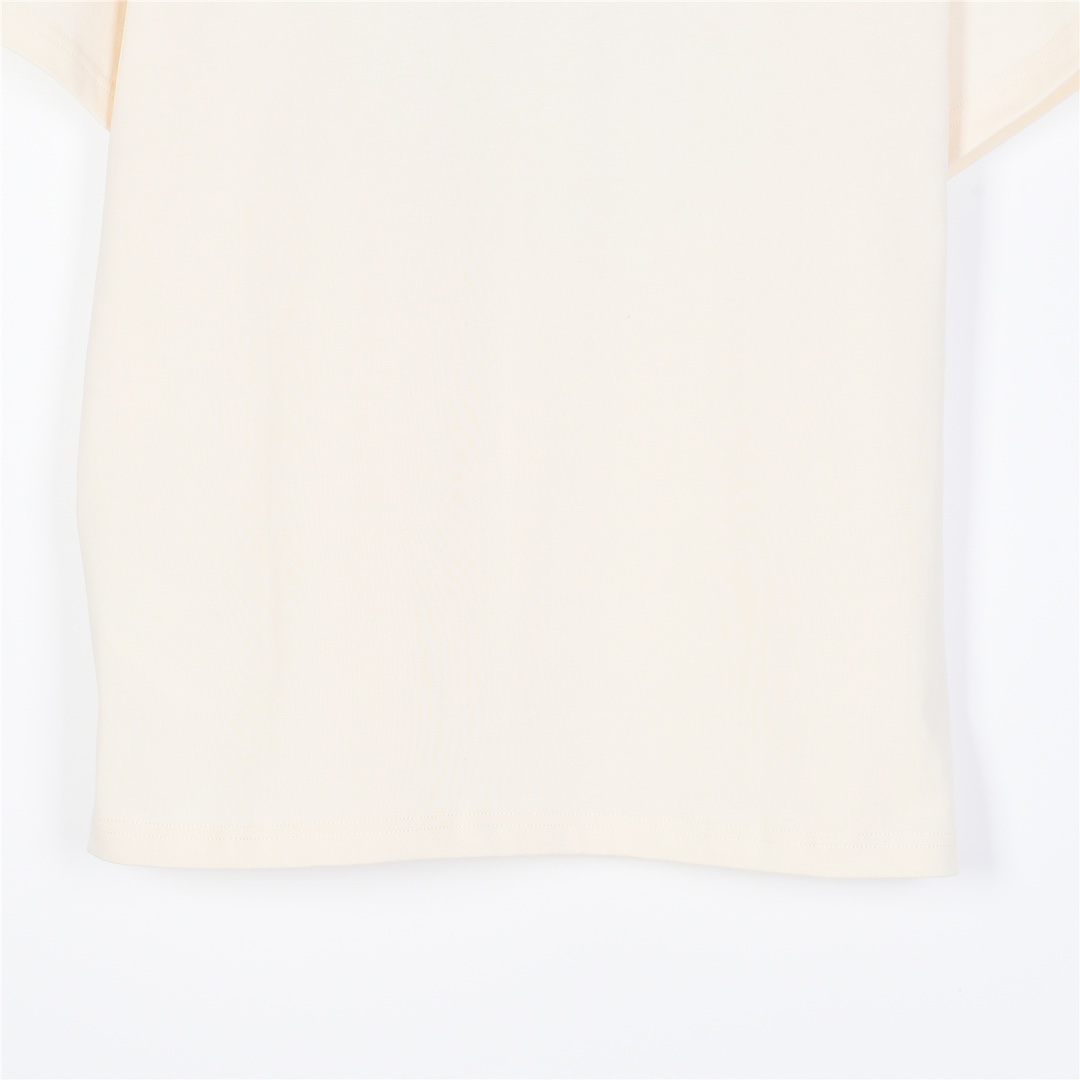 Gucci/古驰 互扣式双G字母刺绣短袖T恤