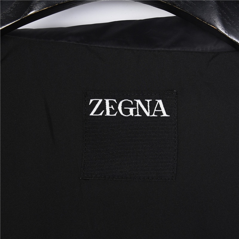 Zegna/杰尼亚胸前字母翻领轻薄外套