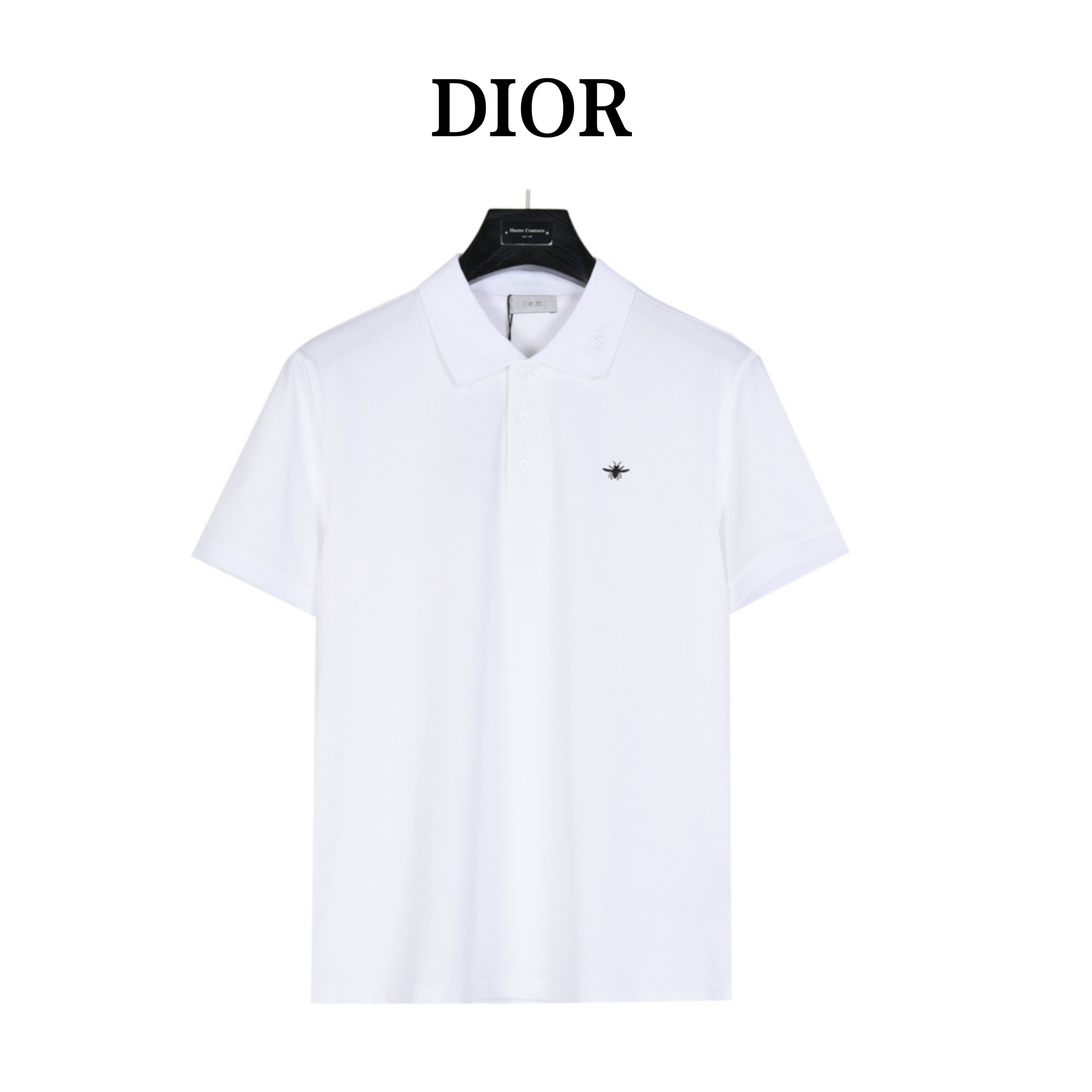 Dior/迪奥 刺绣小蜜蜂logo短袖Polo衫 客供精仿棉打造珠地材质面料