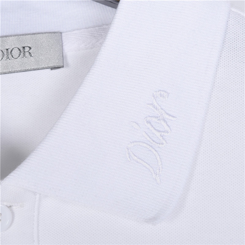 Dior/迪奥 刺绣小蜜蜂logo短袖Polo衫 客供精仿棉打造珠地材质面料