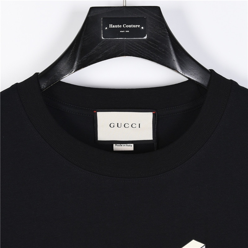 160 Gucci/古驰 24ss 3D彩色logo印花短袖T恤 休闲风格服饰尽展率性风范