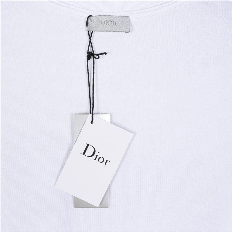 Dior/迪奥 手绘logo涂鸦花卉短袖T恤