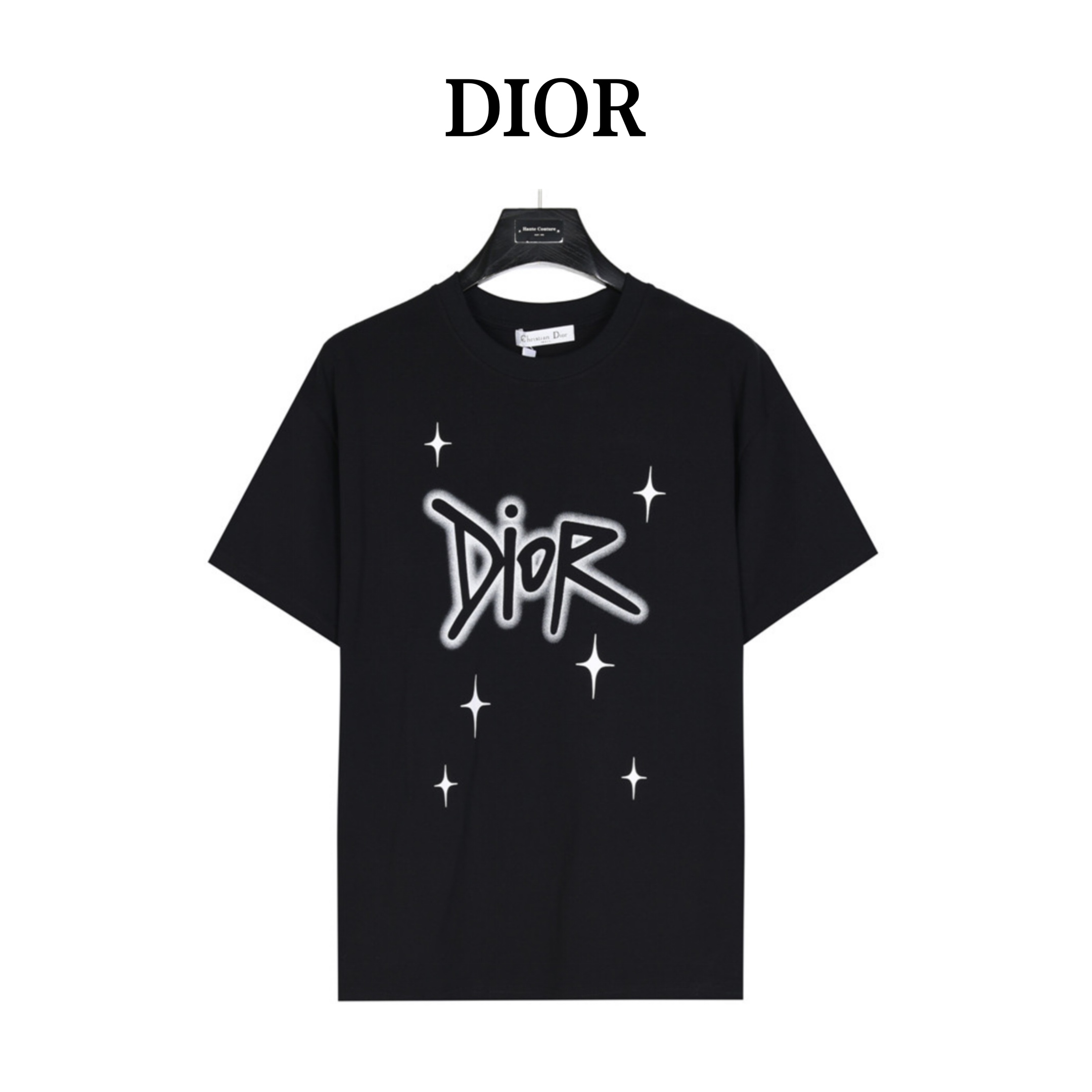 Dior/迪奥 星星涂鸦logo印花短袖T恤 高版本 超级标志性品牌logo印花图案