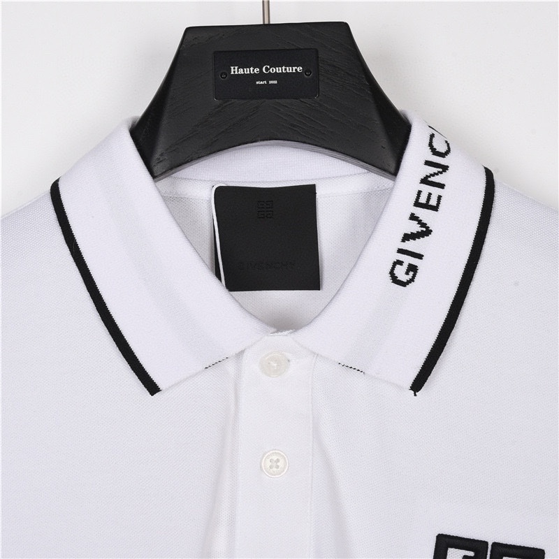 Givenchy/纪梵希 GVC领口字母刺绣polo短袖