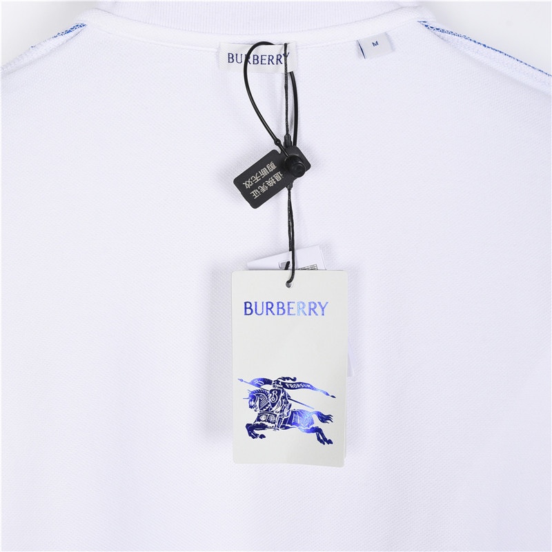 Burberry/巴宝莉 侧边线条下摆战马polo短袖