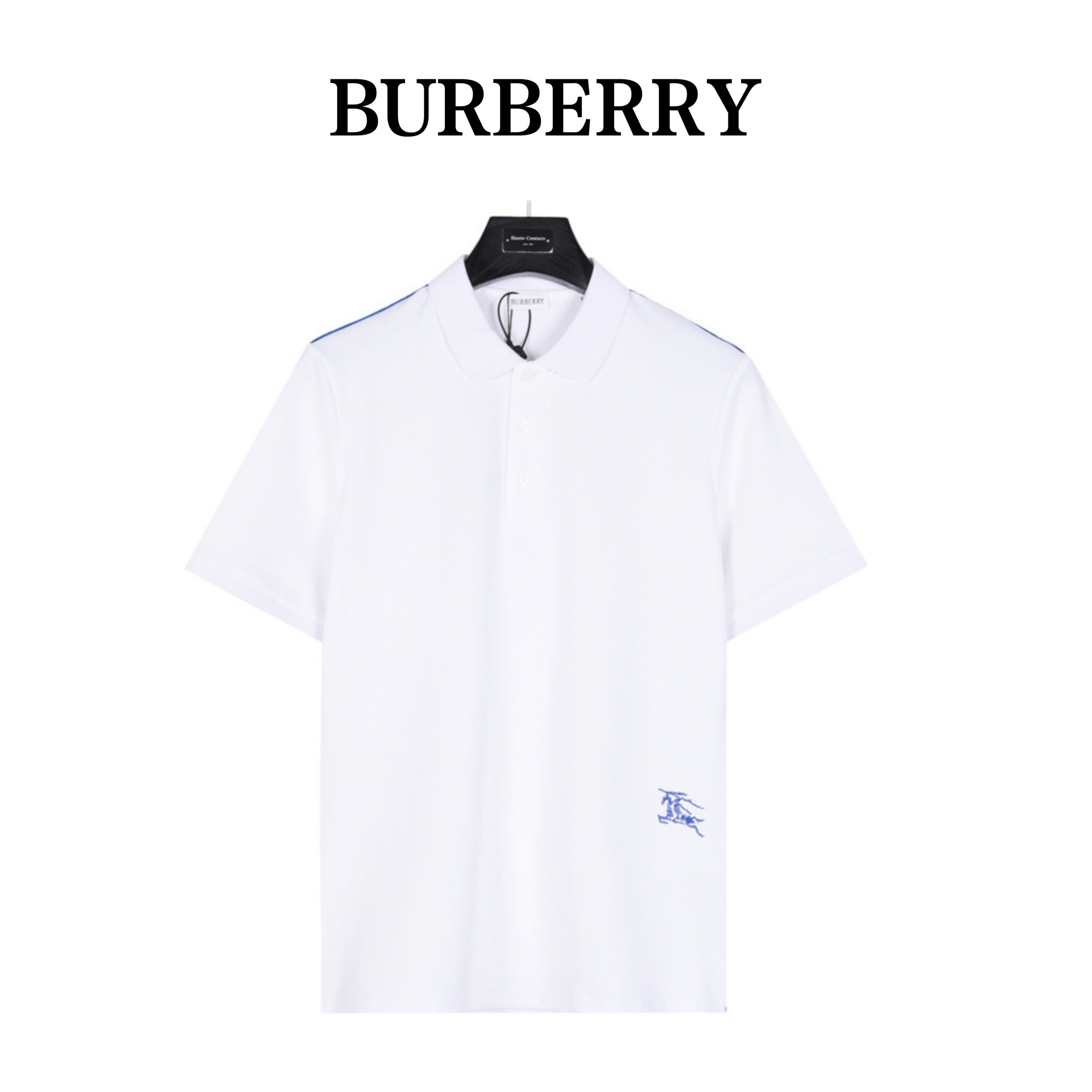 Burberry/巴宝莉 侧边线条下摆战马polo短袖