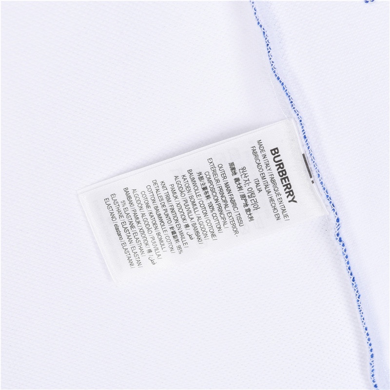 Burberry/巴宝莉 侧边线条下摆战马polo短袖