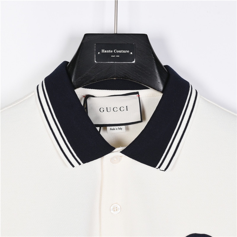 Gucci/古驰 胸口镶嵌双G刺绣polo短袖-Chinese UA Cheap High Quatity Brand Clothes Bags handbags Sneakers wholesale wholesaler seller from China Factory suppliers Fashion Clothing Shoes best Quality Beautiful Price Gucci/古驰 胸口镶嵌双G刺绣polo短袖