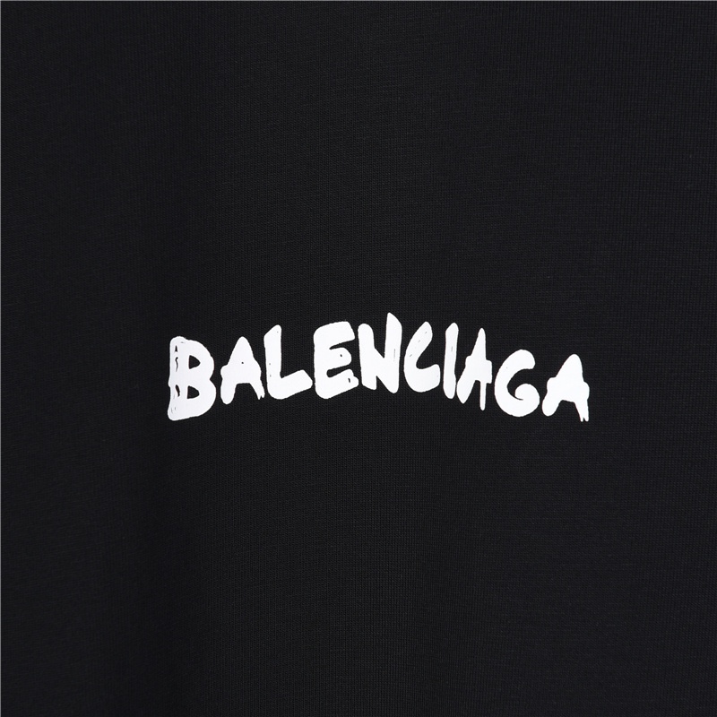 Balenciaga巴黎世家24ss 立体发泡印花短袖 甄选长绒棉纱