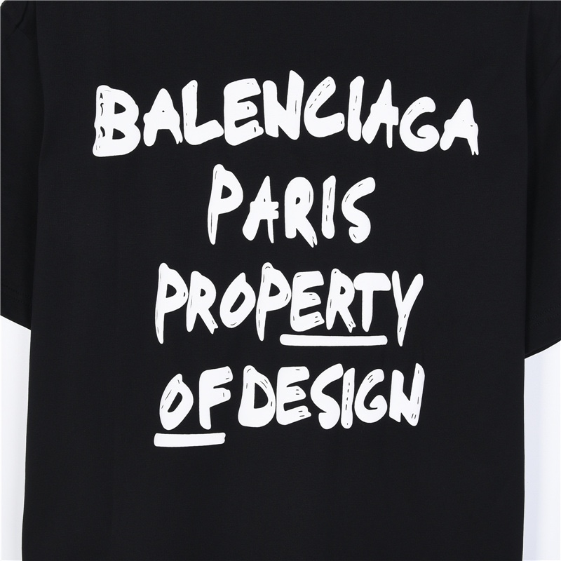 Balenciaga巴黎世家24ss 立体发泡印花短袖 甄选长绒棉纱