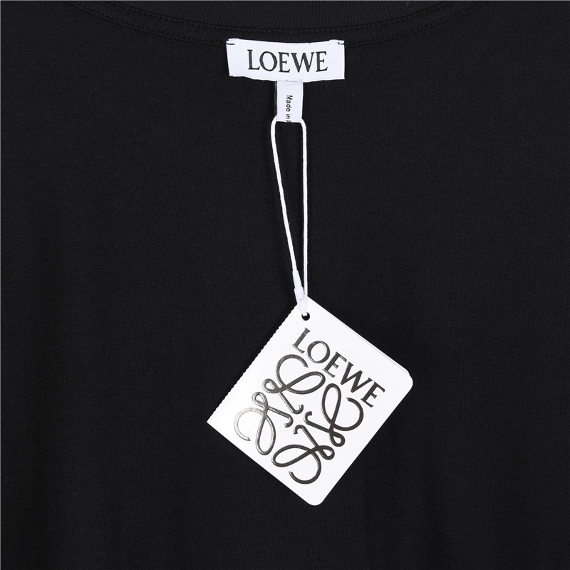 Loewe/罗意威 压花徽标皮口袋短袖T恤