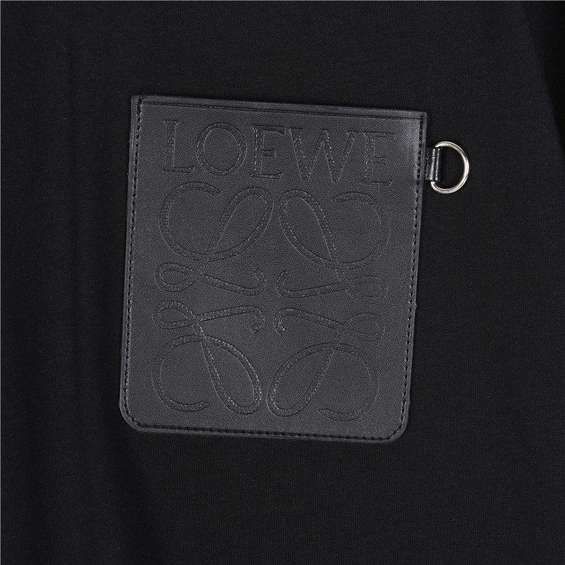 Loewe/罗意威 压花徽标皮口袋短袖T恤