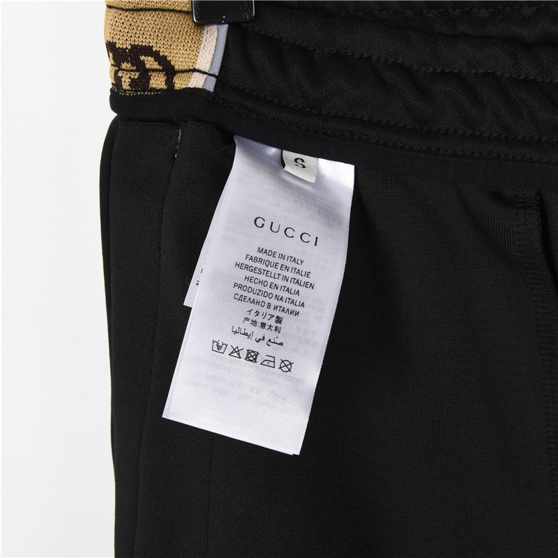 Gucci/古驰 古驰侧边双G反光织带短裤