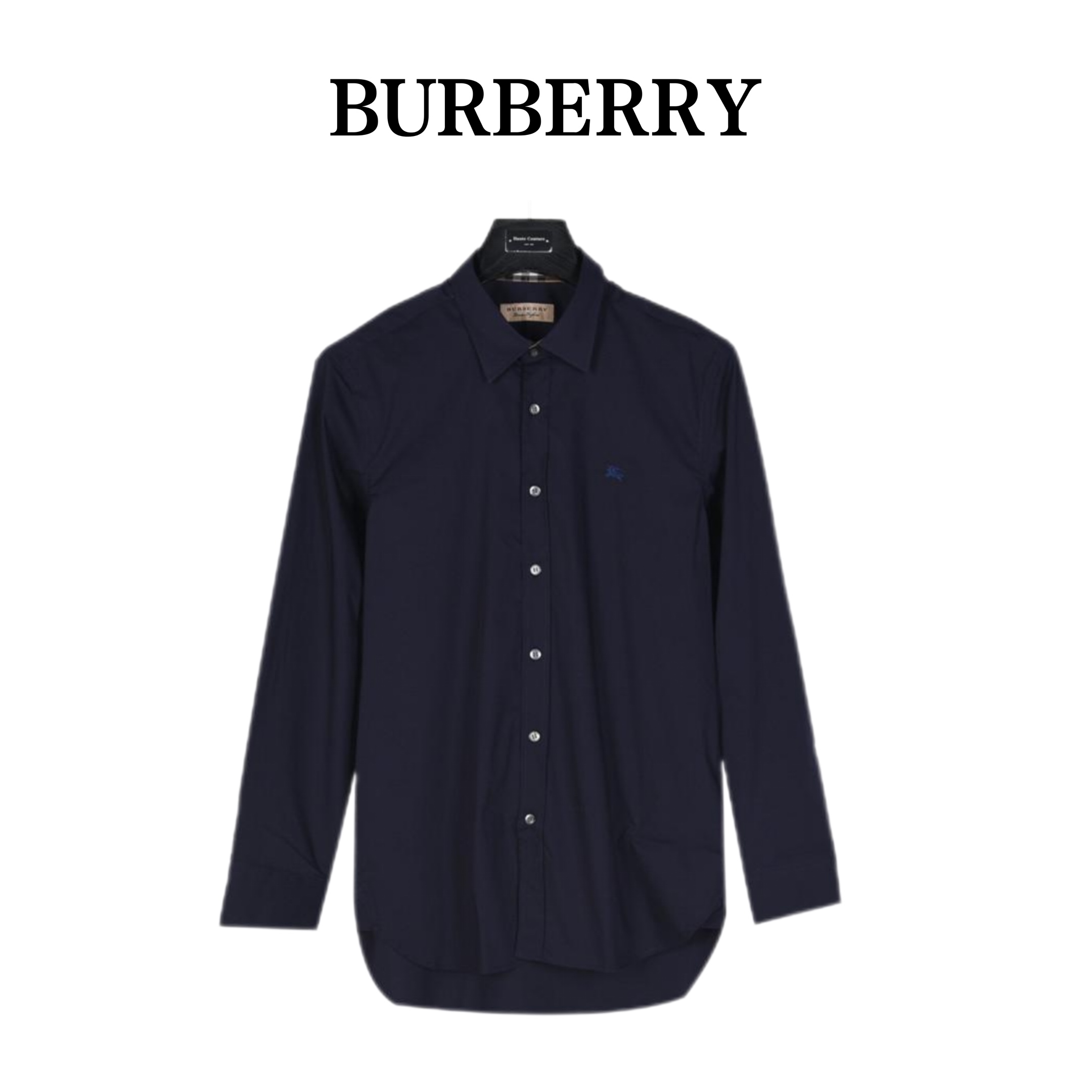 Burberry/巴宝莉 经典战马小标刺绣府绸棉长袖衬衫