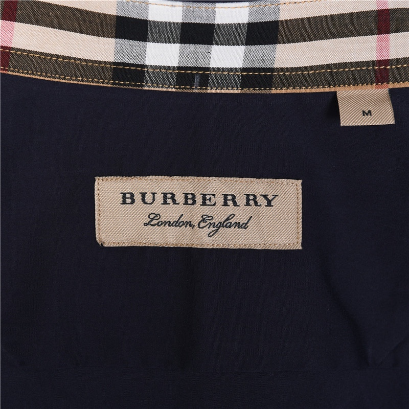 Burberry/巴宝莉 经典战马小标刺绣府绸棉长袖衬衫