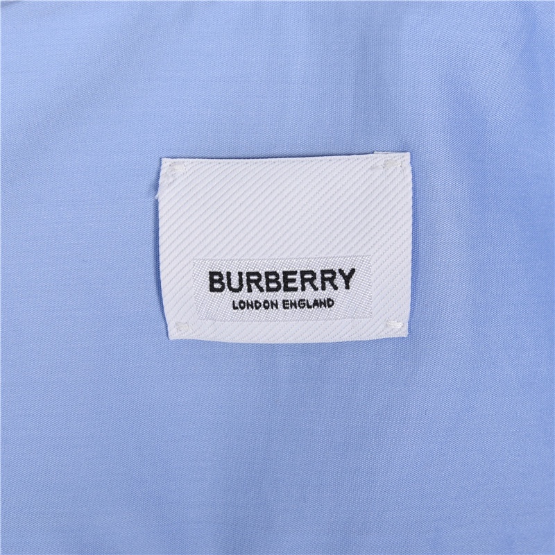 Burberry/巴宝莉 经典竖条格纹织带府绸棉长袖衬衫