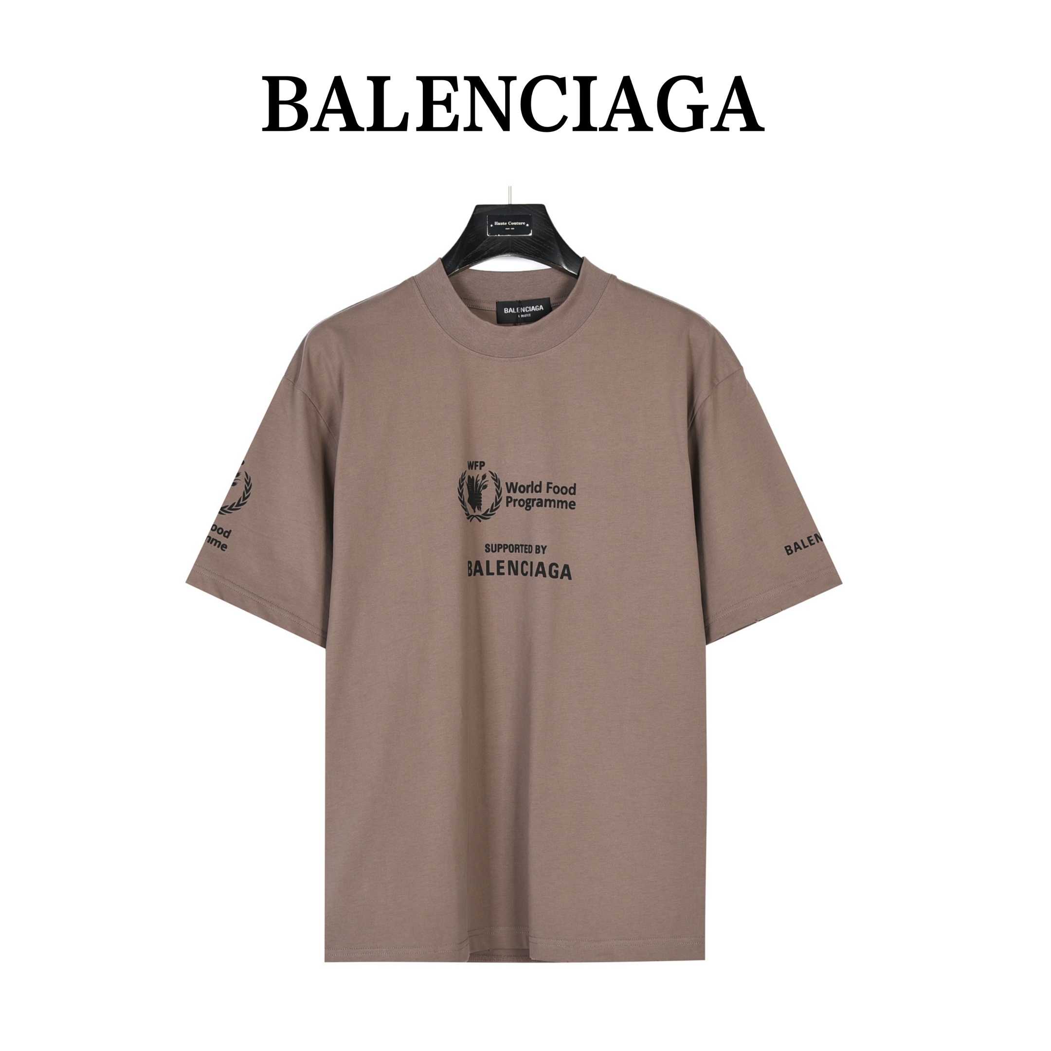 OVERSIZE 宽松版 巴黎世家Balenciaga 24ss 印花磨边破坏短袖