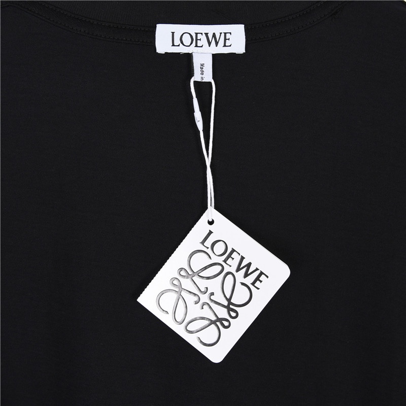 Loewe/罗意威 24ss 暗纹徽标刺绣logo短袖T恤