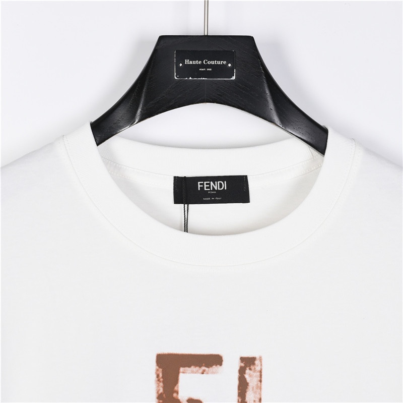 Fendi/ 芬迪 24ss 双F字母手绘渐变短袖T恤