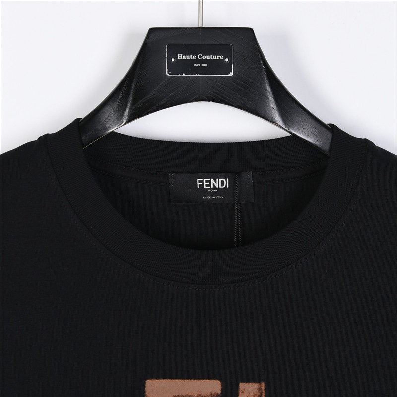 160 Fendi/ 芬迪 24ss 双F字母手绘渐变短袖T恤 低调奢华 FD经典元素