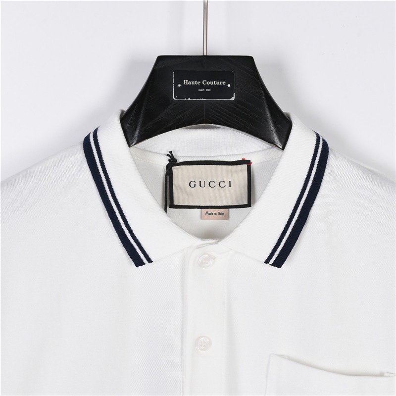 Gucci/古驰2024SS Get lt 胶囊系列 胸前口袋眼睛刺绣Polo短袖