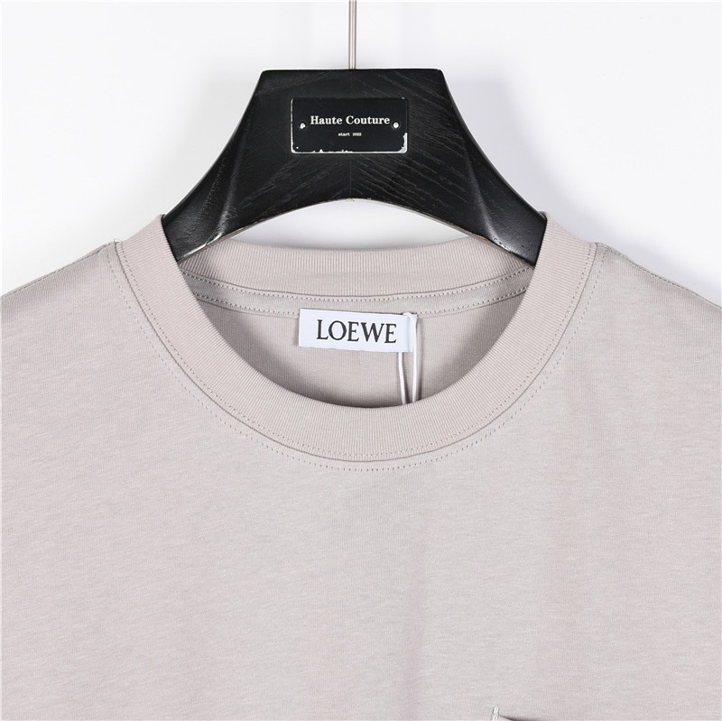 Loewe/罗意威 口袋徽标立体撞色刺绣短袖T恤