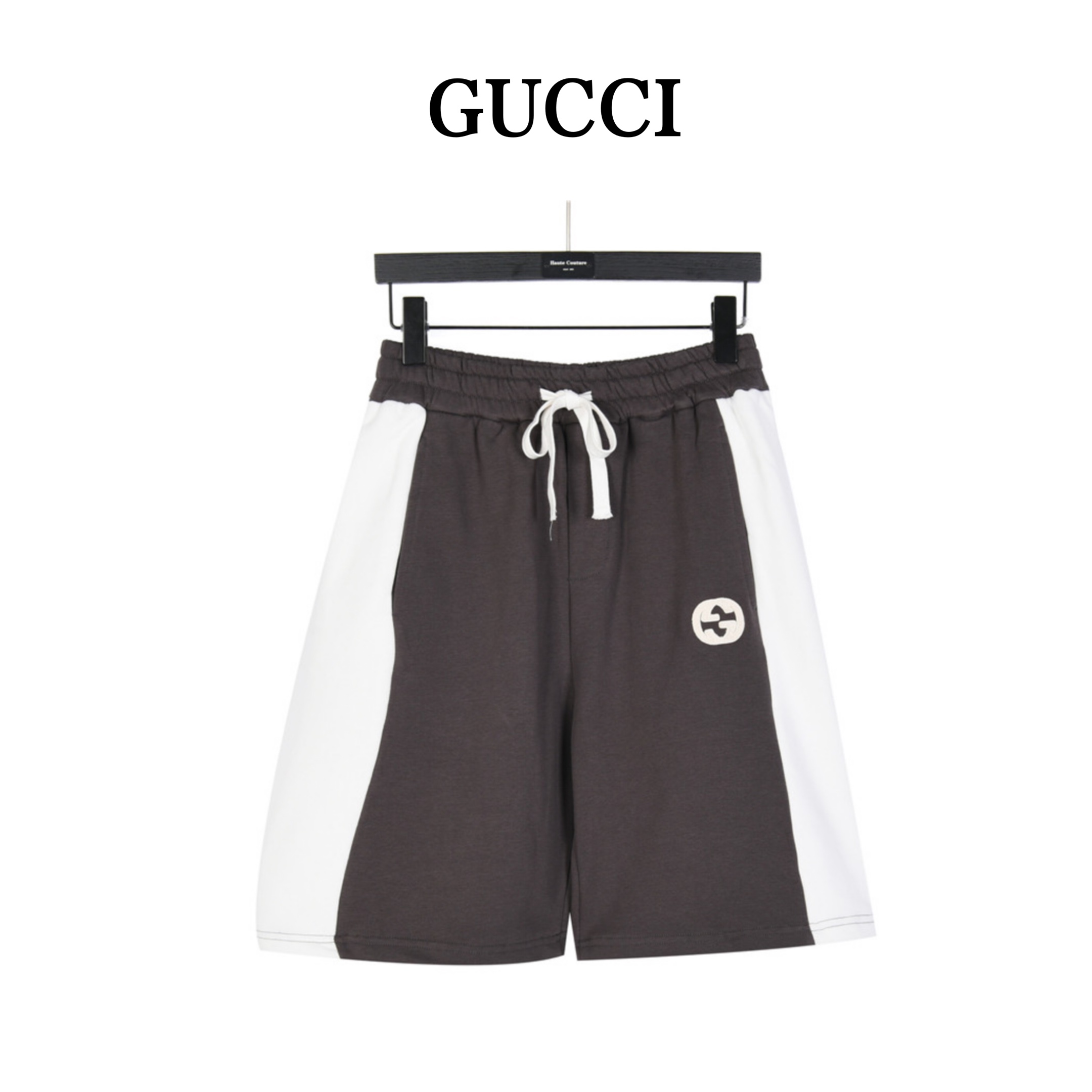 Gucci/古驰 拼接镶嵌双G刺绣短裤