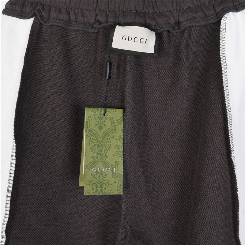 Gucci/古驰 拼接镶嵌双G刺绣短裤
