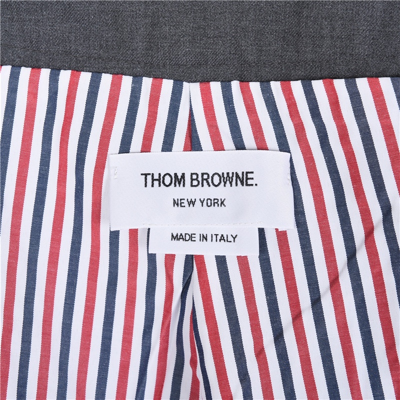 THOMBROWNE/汤姆布朗 TB斜纹打褶礼裙百褶裙短裙