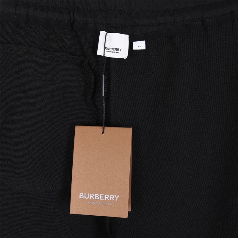 Burberry/巴宝莉 战马骑士镂空格纹贴布短裤