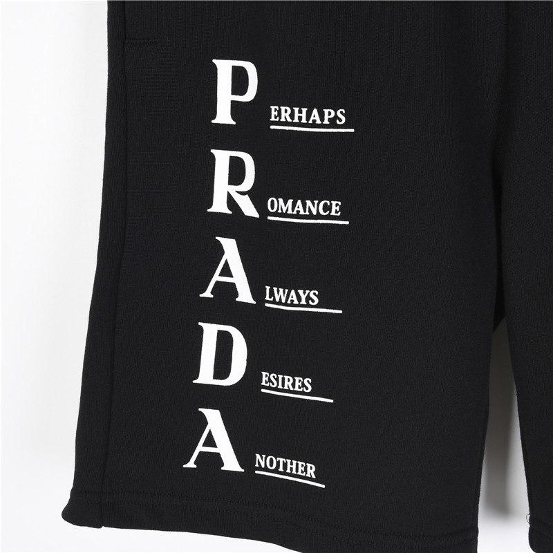 PRADA/普拉达 24ss 字母logo标识印花短裤