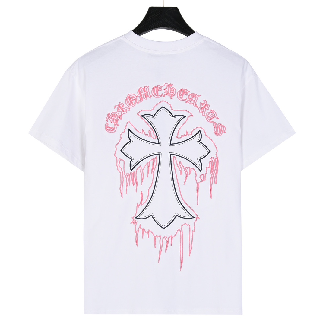 ChromeHearts/克罗心 梵文十字架刺绣短袖T恤