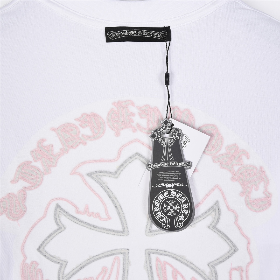 ChromeHearts/克罗心 梵文十字架刺绣短袖T恤