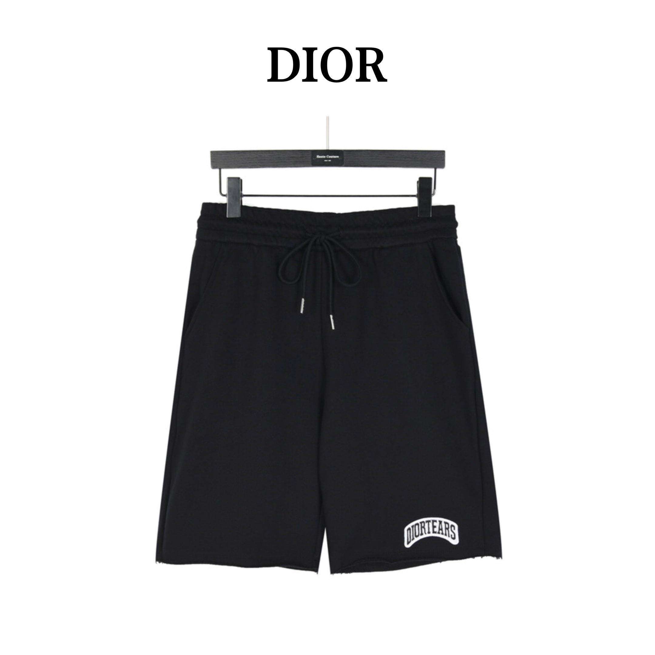 Dior/迪奥 logo字母刺绣绒毛边短裤