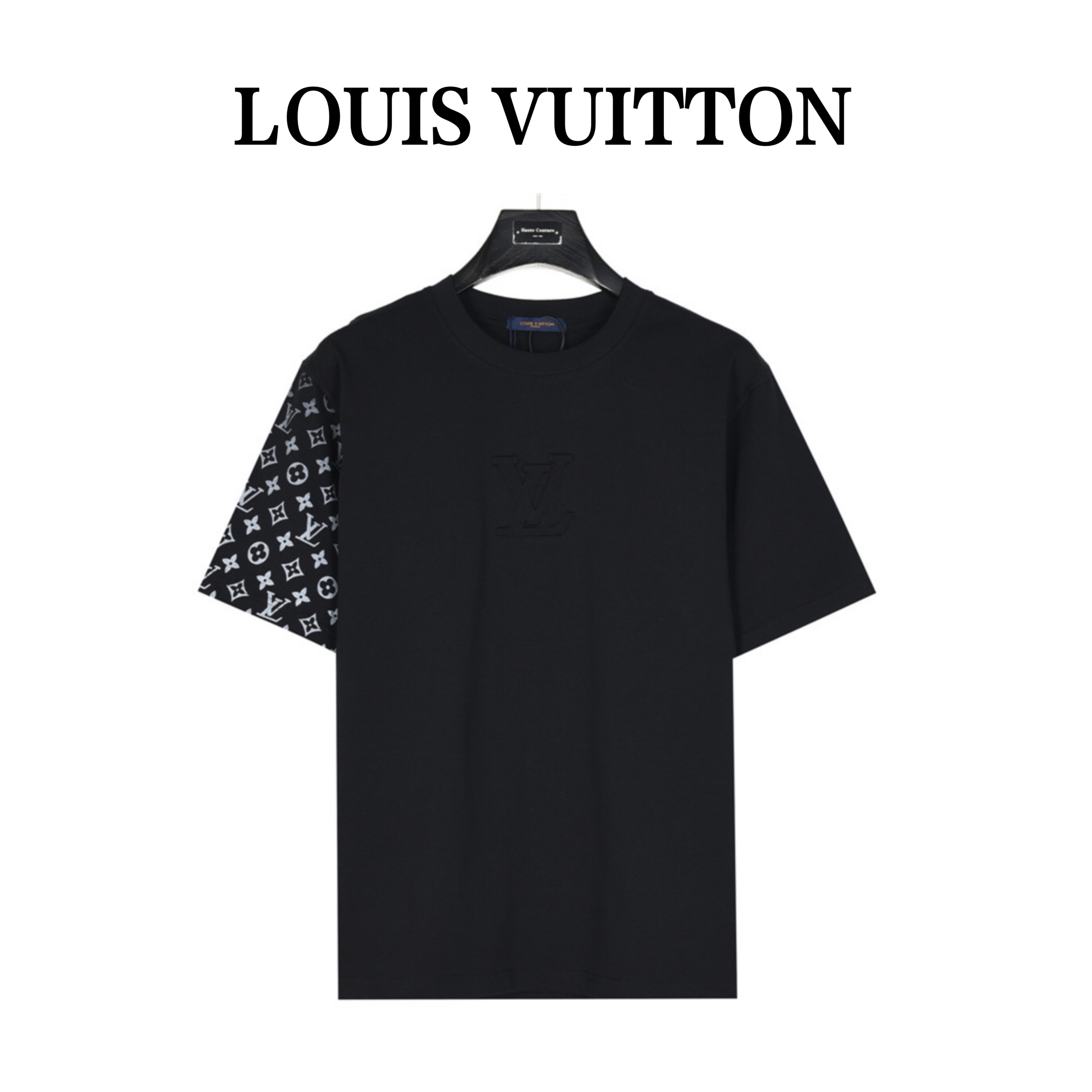 LouisVuitton/路易威登 胸口大浮雕渐变袖子短袖T恤