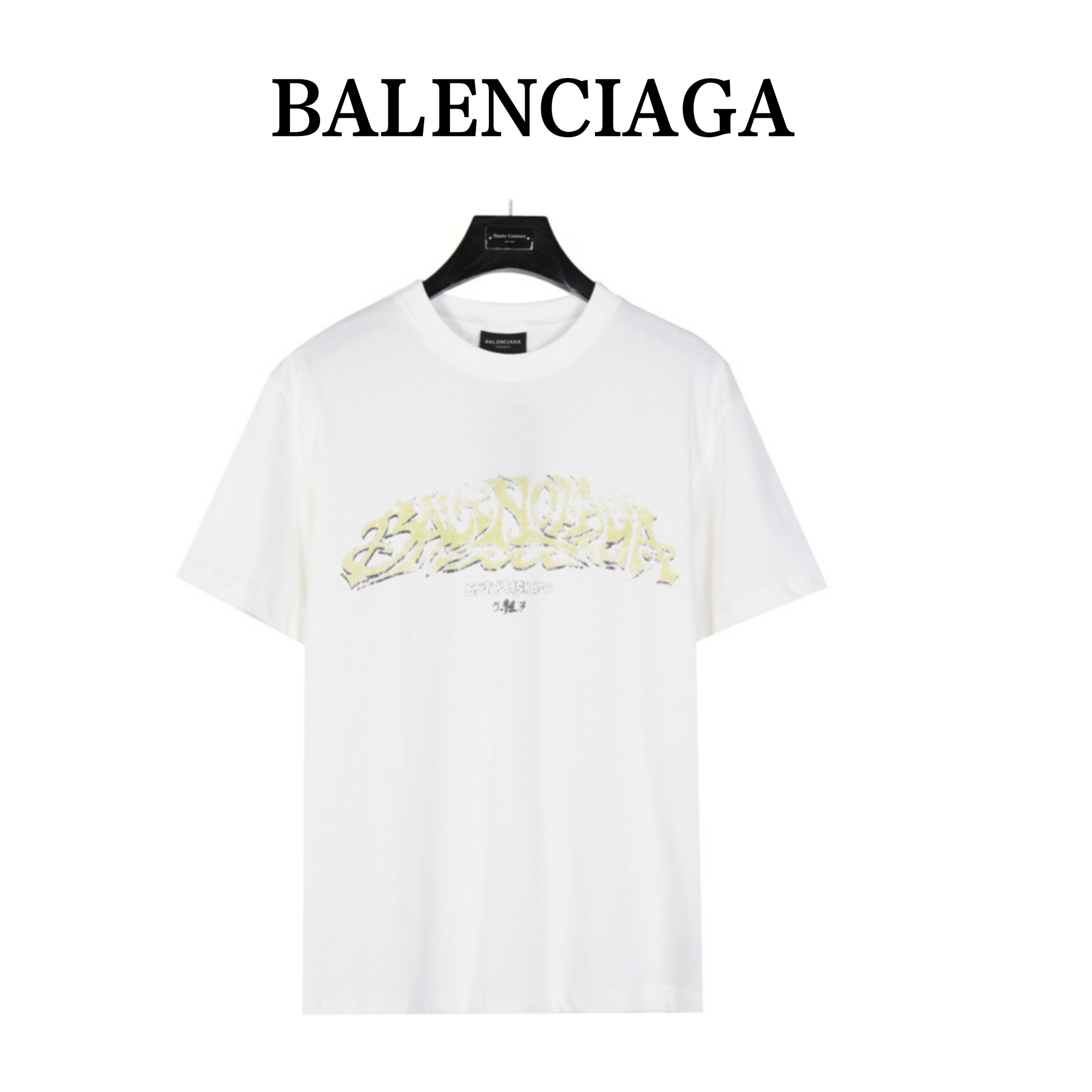 Balenciaga/巴黎世家 走秀款灾难火焰字母数码直喷短袖T恤