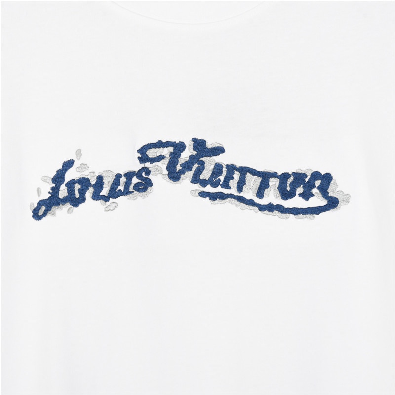 Louis Vuitton/路易威登 24ss 立体刺绣字母logo短袖T恤