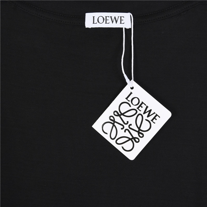 160 Loewe/罗意威 24ss 撞色徽标logo毛巾绣短袖T恤