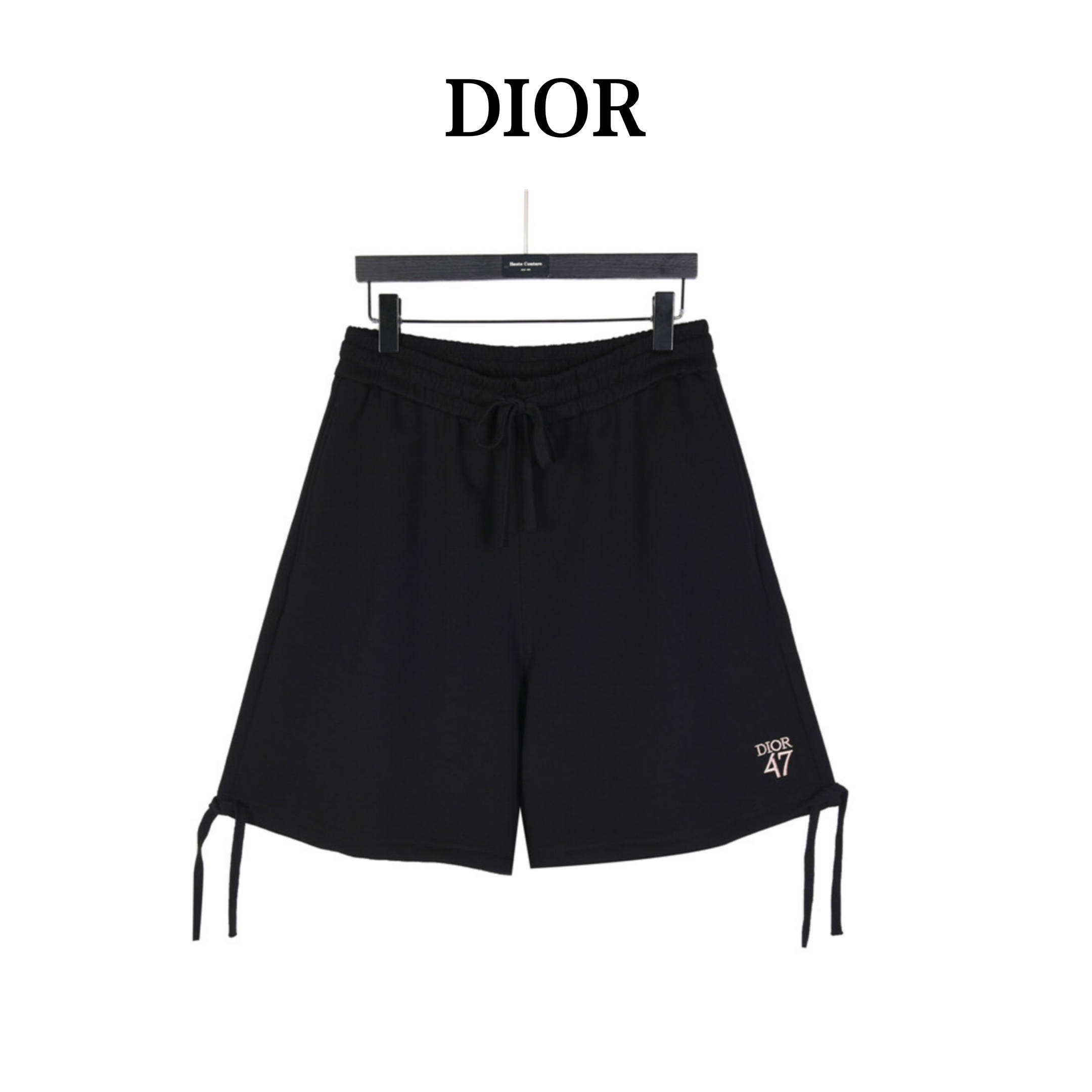 Dior/迪奥 24ss 1947刺绣字母刺绣抽绳飘带短裤