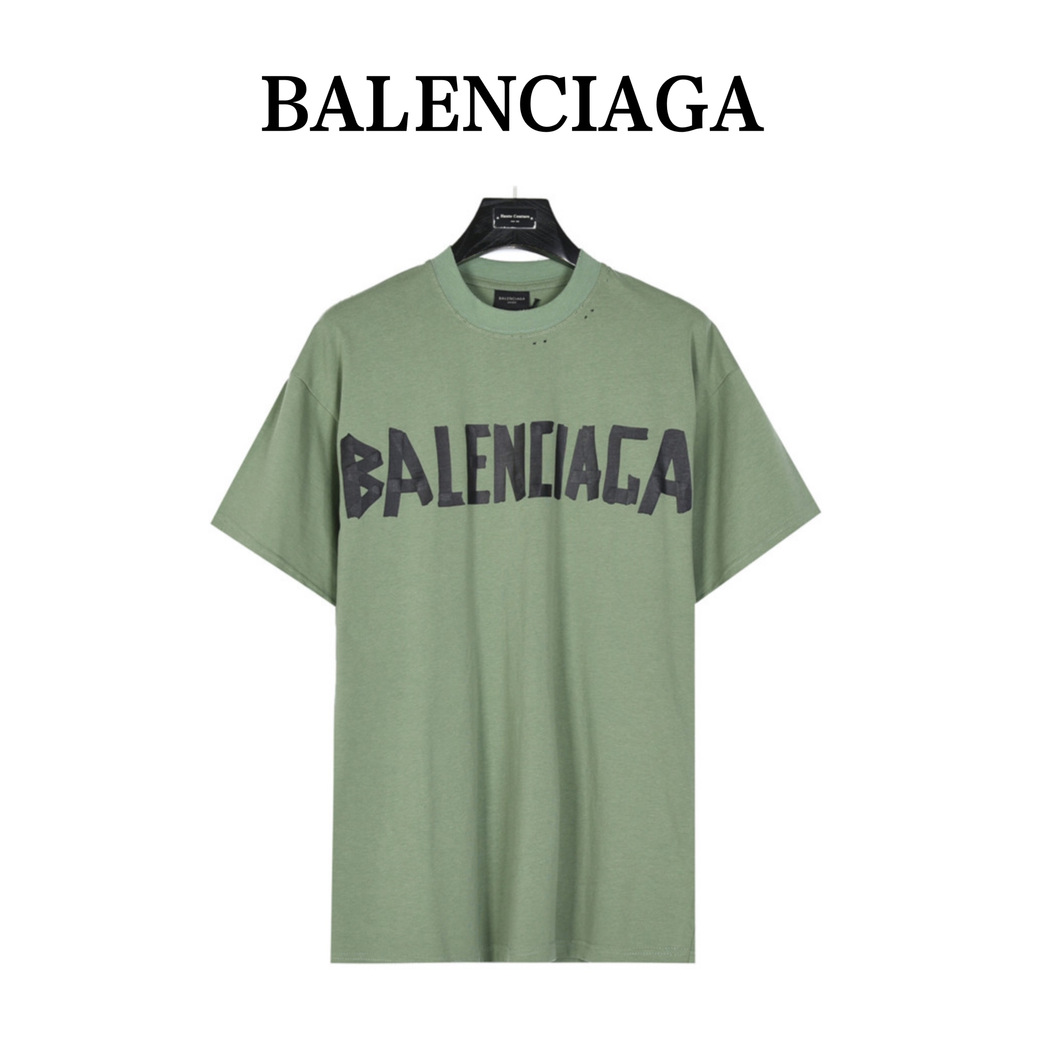 Balenciaga/巴黎世家 美纹纸胶带印花宽松版t恤