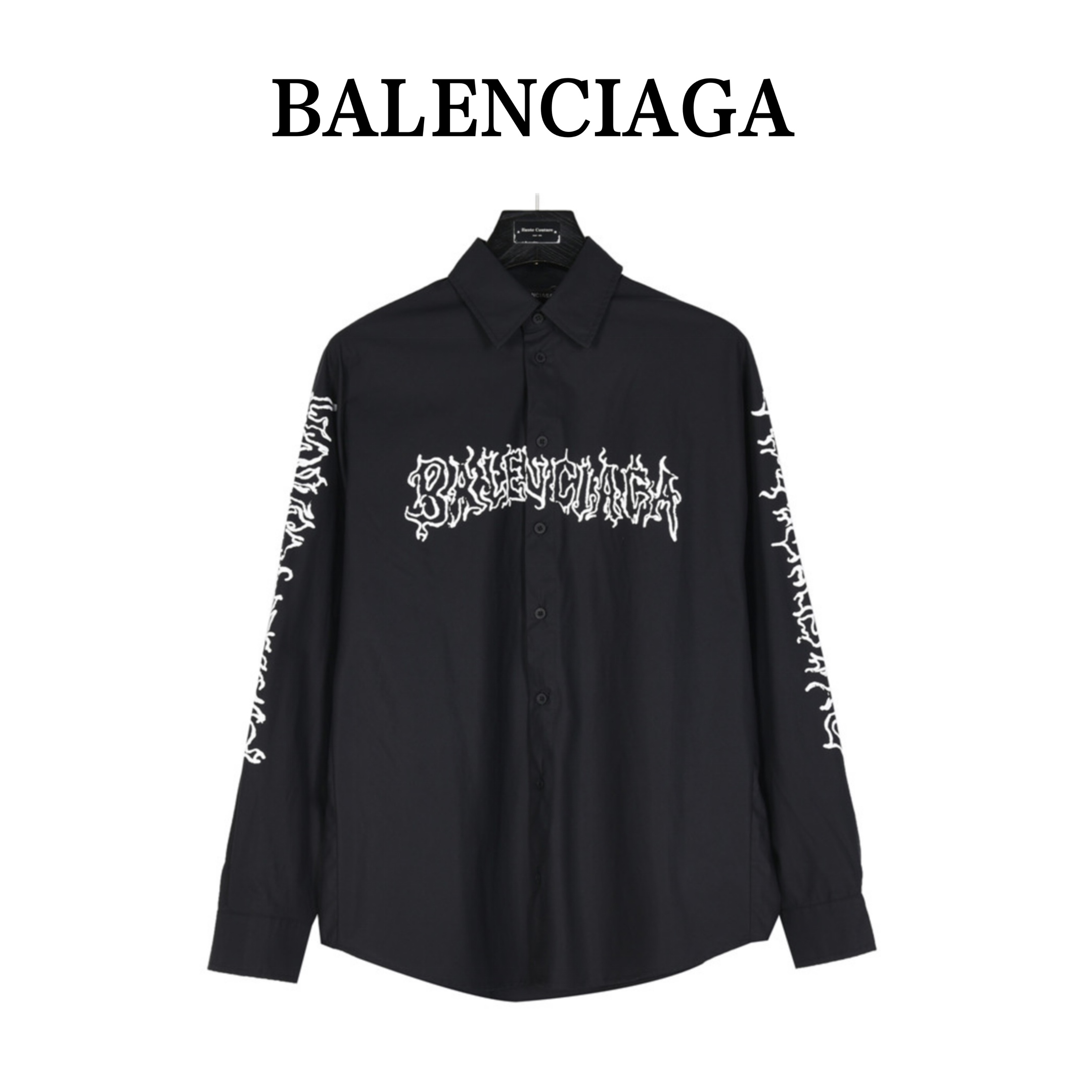 Balenciage/巴黎世家 24SS新款火焰印花衬衫