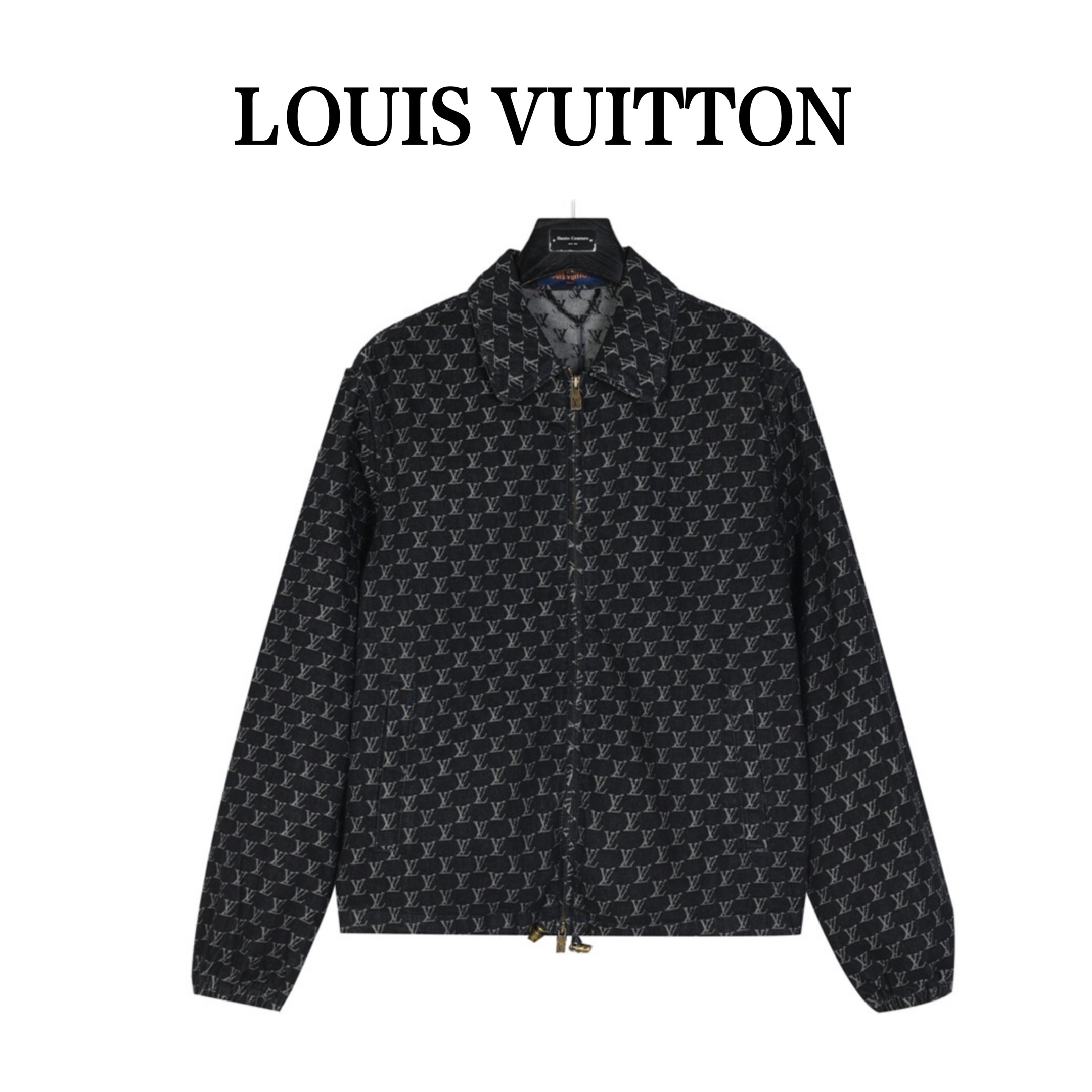 LouisVuitton/路易威登 24SS 提花拉链翻领牛仔外套