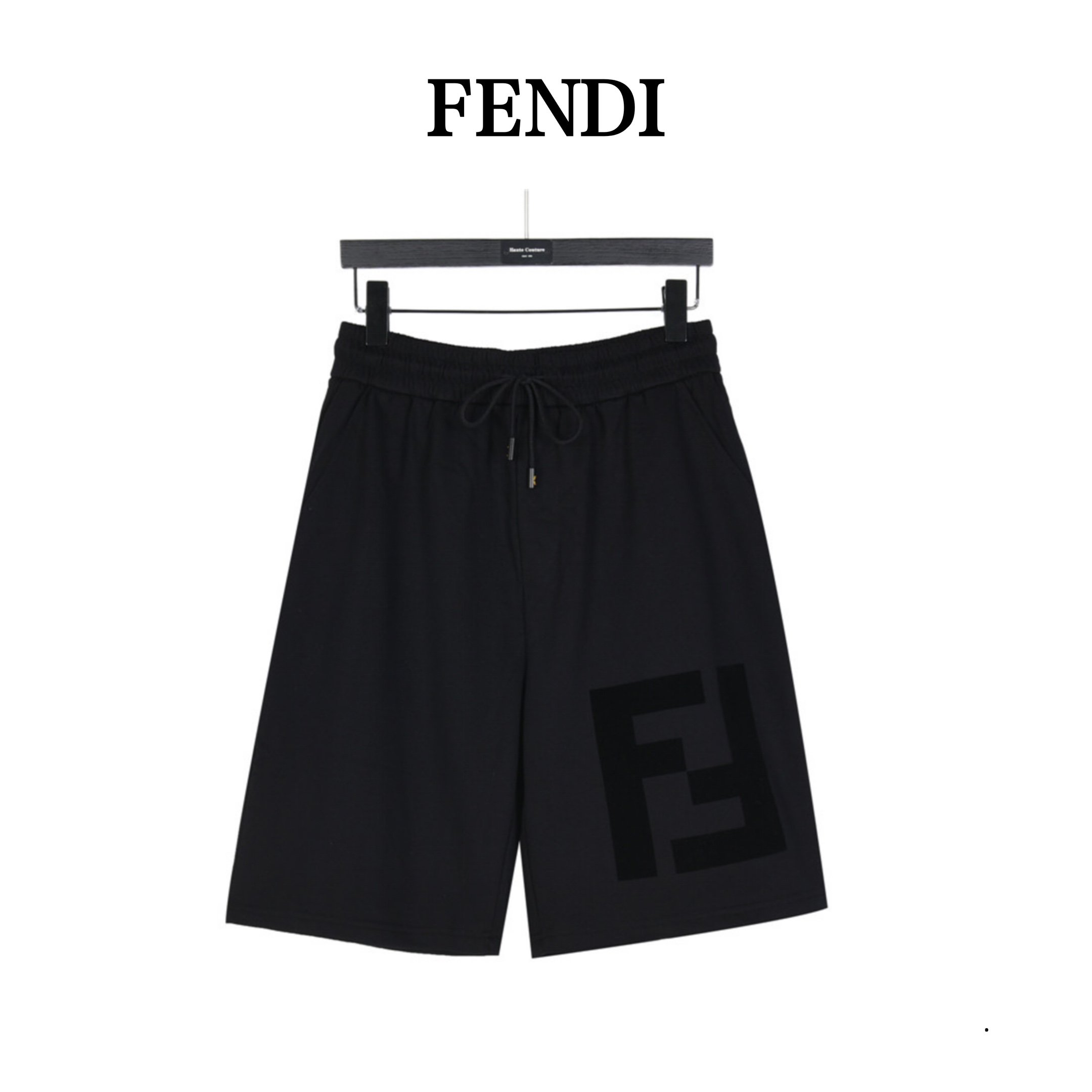 Fendi /芬迪 24ss 双F植绒大logo短裤