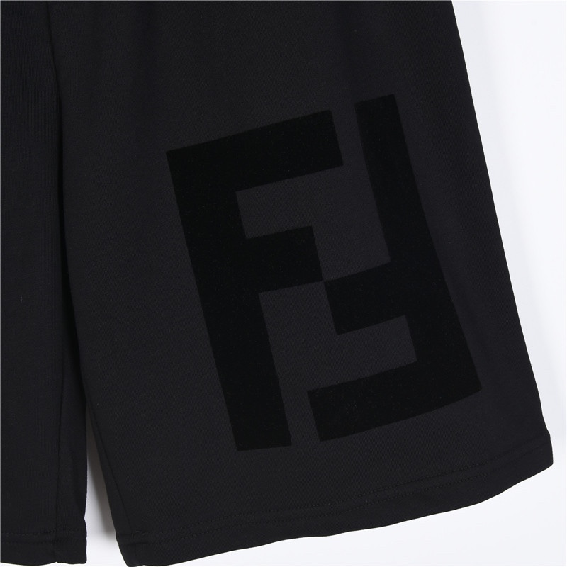 Fendi /芬迪 24ss 双F植绒大logo短裤