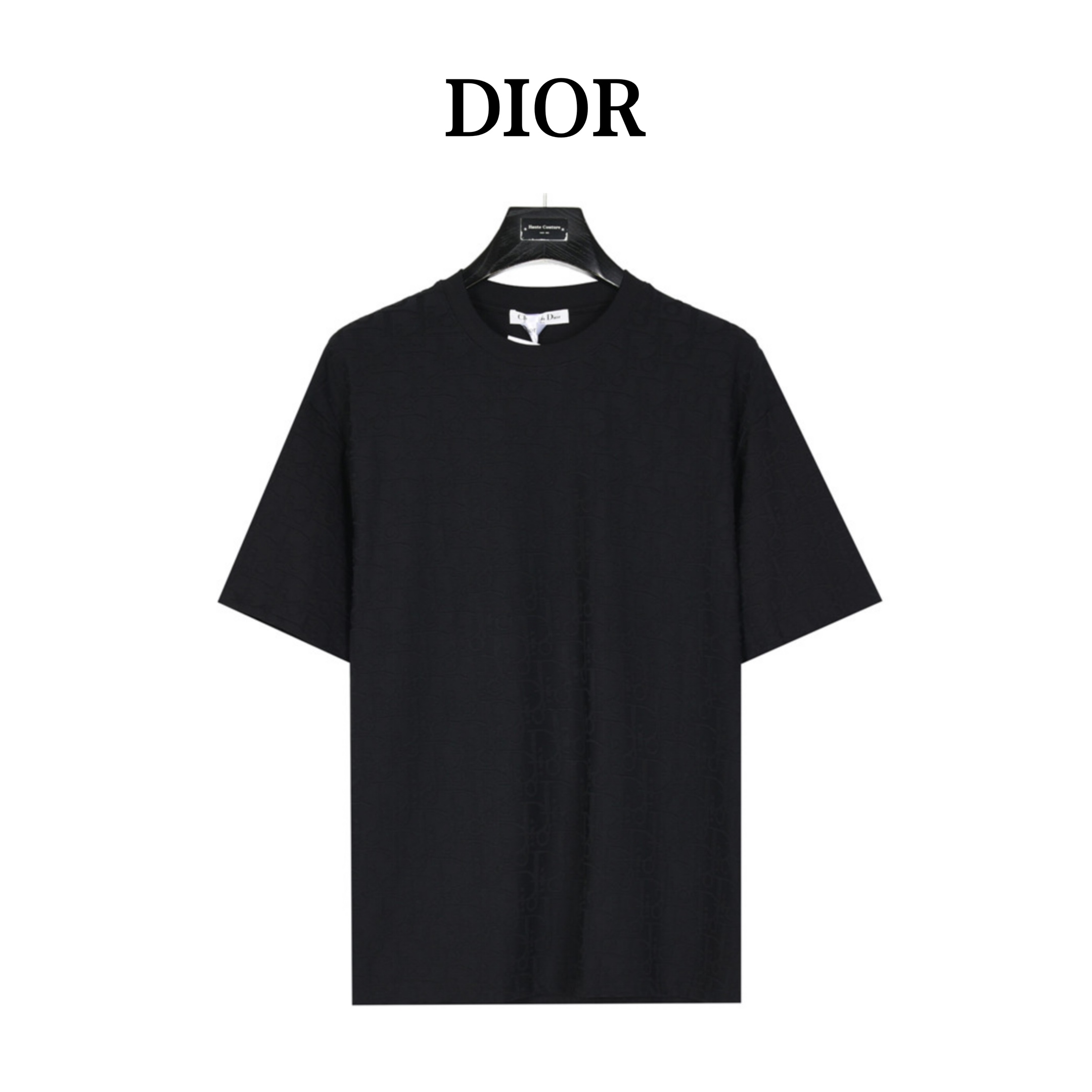 Dior/迪奥 经典老花满印提花短袖 黑色 白色