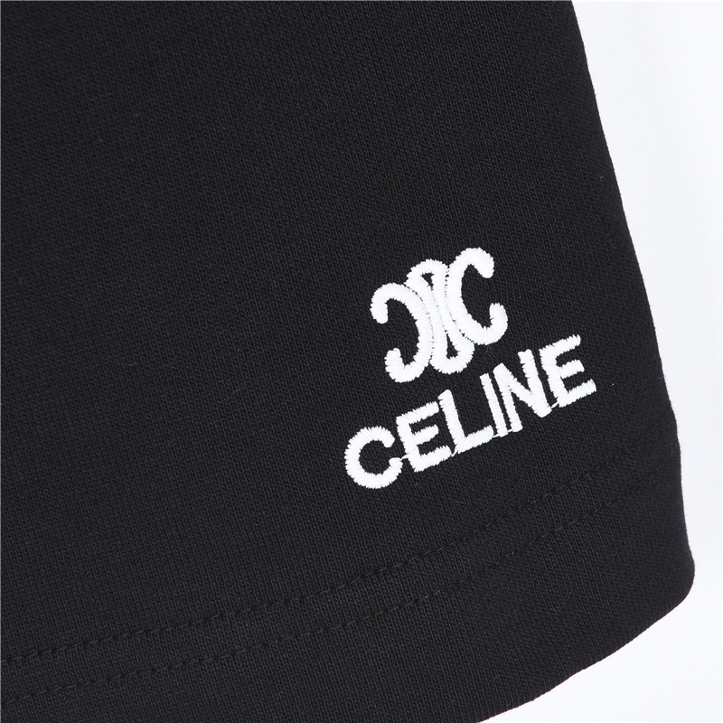 Celine/赛琳 凯旋门刺绣及侧边织带短裤