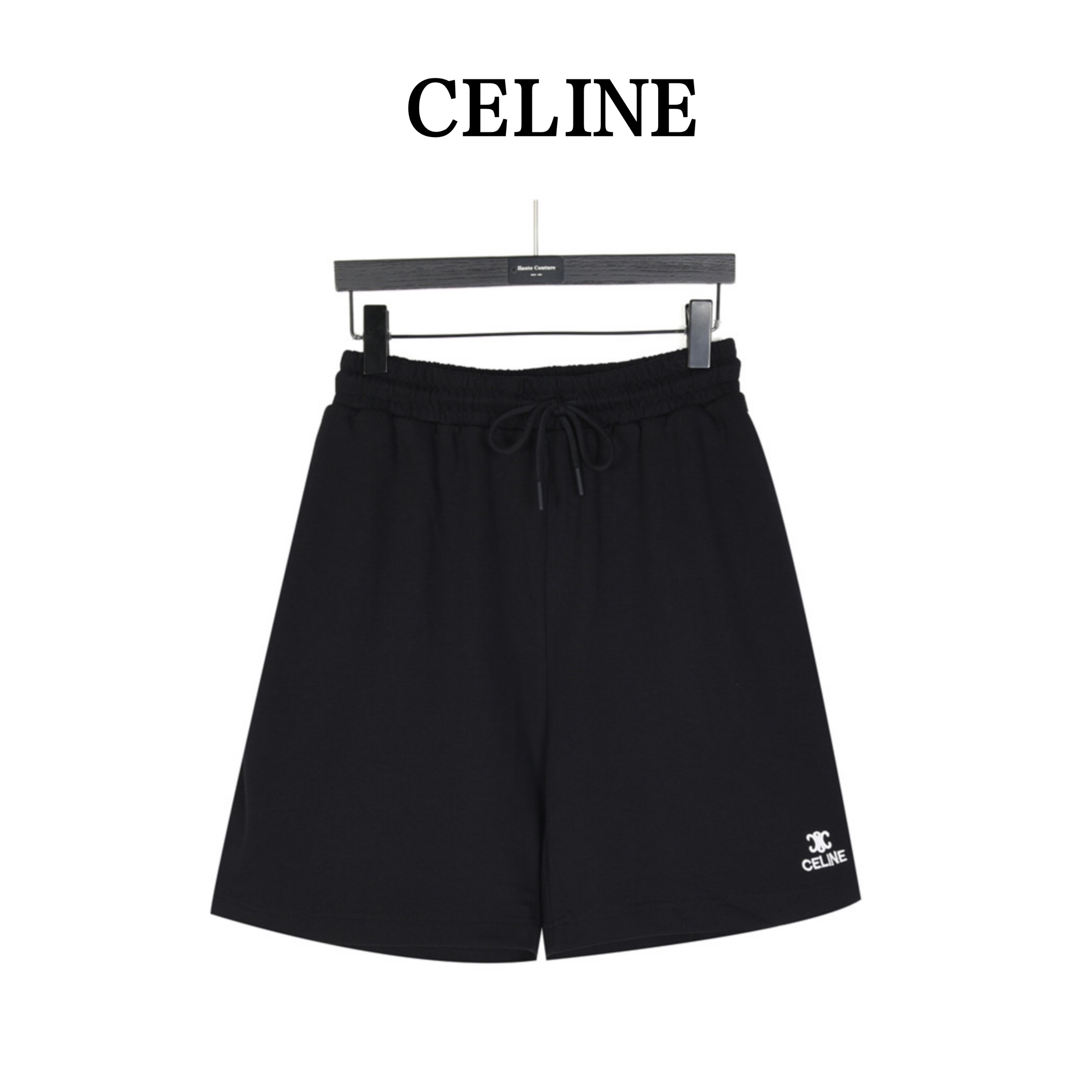 Celine/赛琳 凯旋门刺绣及侧边织带短裤