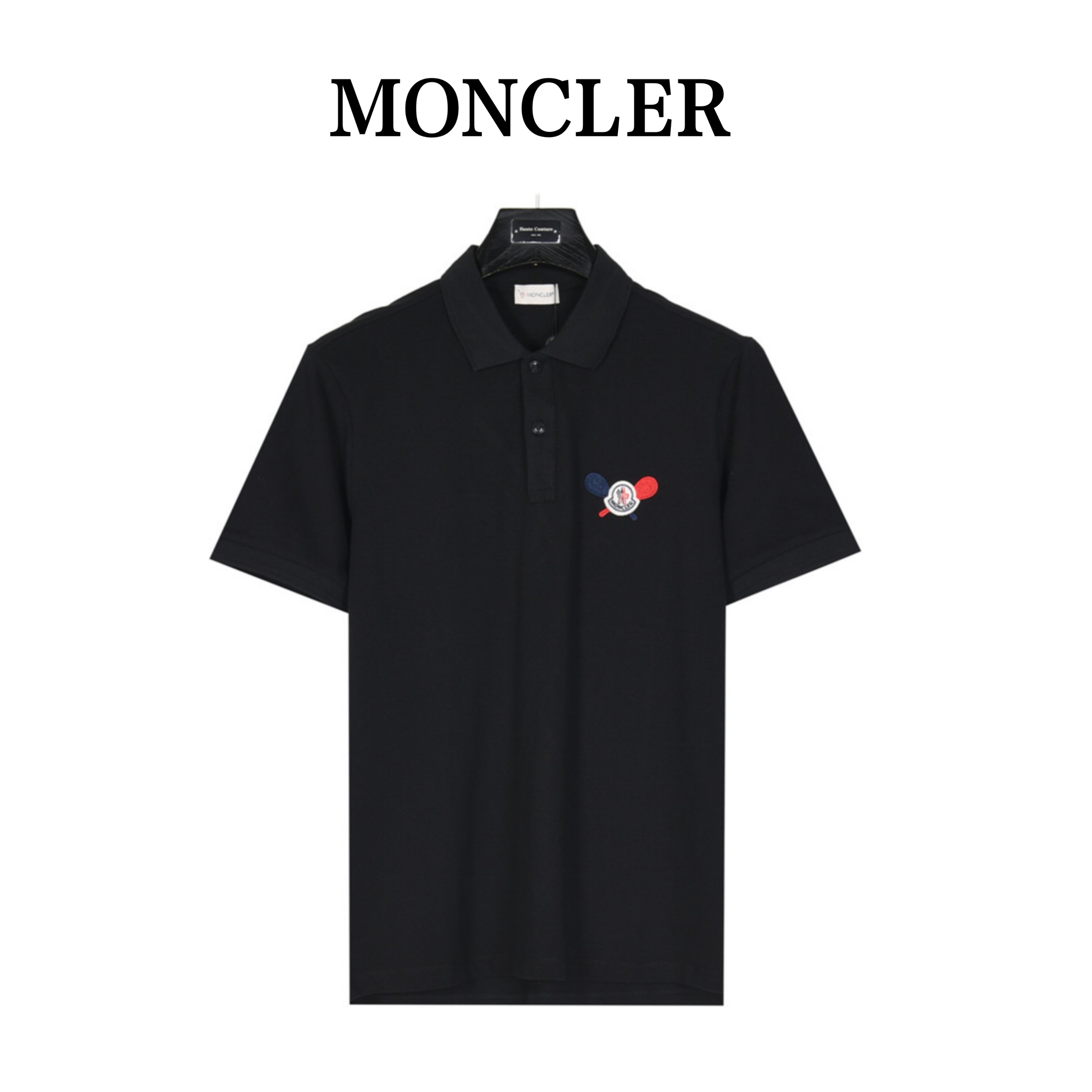 Moncler /蒙口 乒乓球拍徽标刺绣短袖Polo衫