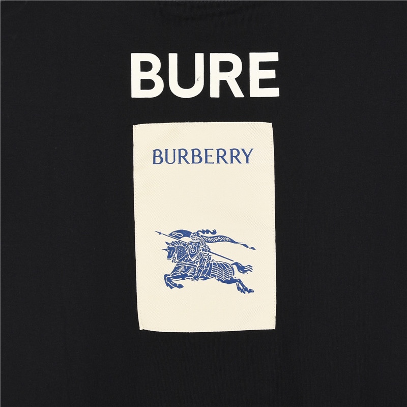 Burberry/巴宝莉 24ss 背后战马贴布标签短袖T恤